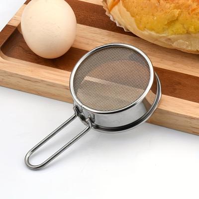 Flour Sieve Pastry Baking Tools, Stainless Steel Sifter Cup For Powder Flour Icing Sugar Flour Sieve Pastry Baking Tools, Stainless Steel Sifter Cup For Powder Flour Icing Sugar