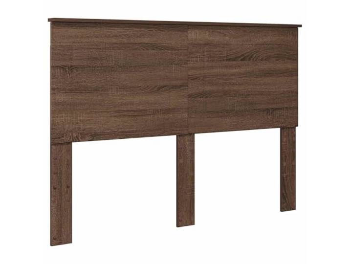 Makastle Kopfteil Braun Eichen-Optik 143x100 cm Holzwerkstoff Wandmontage