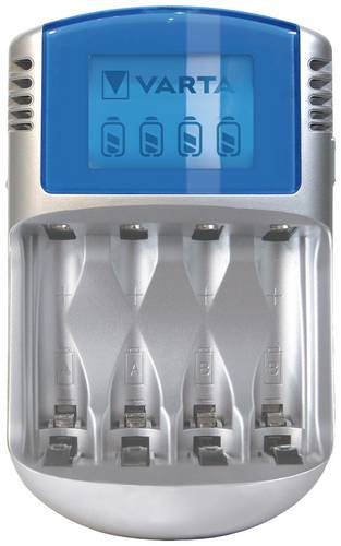 Varta LCD Charger 4x5716 & 12V & USB Rundzellen-Ladegerät NiMH Micro (AAA), Mignon (AA)