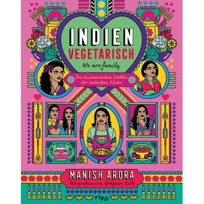 Indien vegetarisch, Gebundene Ausgabe von Manish Arora, Riva, 978-3-7423-2122-0