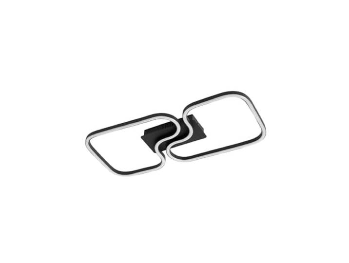 Lucande LED Deckenleuchte Amiya (Modern) in Schwarz aus Aluminium (1 flammig,) - Lampe Deckenlampe Wohnzimmerleuchte