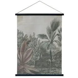 Chic Antique Wandbild aus Stoff mit Motivdruck, H97/L76/B2 cm, natur
