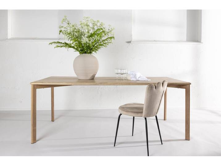 Esstisch Ahi - im rustikalen Charme mit elegantem Look - Weißwash - Luxusbetten24