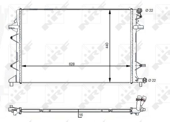 Nrf Kühler, Motorkühlung Easy Fit 59118 Für Vw