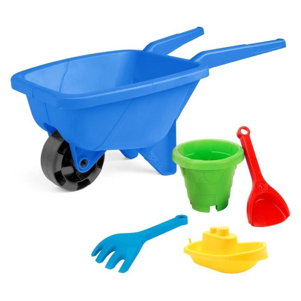 Wader Blaue Schubkarre mit Sandset (Wader)