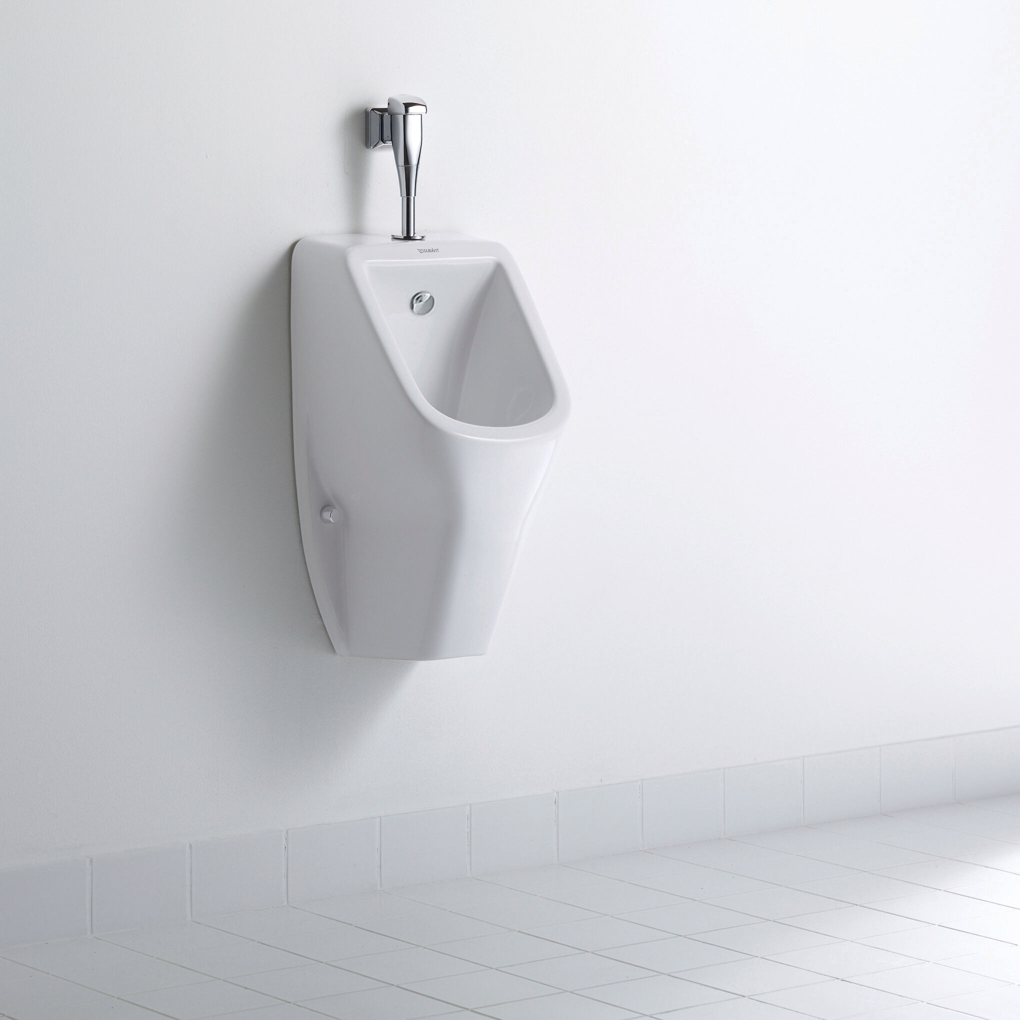 Duravit D-Code Urinal 0828302007 blanc, entrée supérieure, sans monture, avec braguette