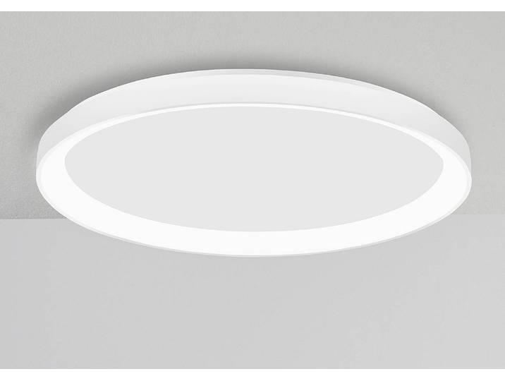 Plafonnier Pertino Ø 48cm Blanc/Blanc Câble ABS, douille ABS, baldaquin aluminium, boîtier luminaire aluminium LED non-remplaçables Module LED