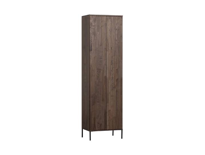 Hoher 2-türiger Design Wandschrank „New Lewison“ Esche Espresso De Eekhoorn