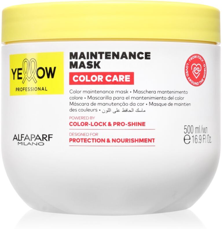 Yellow Professional Color Care Maintenance Mask masque pour cheveux colorés 500 ml