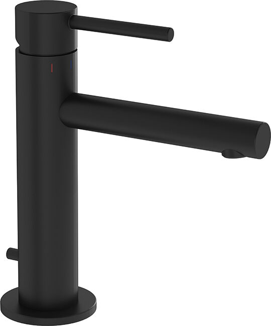 Vitra Origin mitigeur lavabo A4256836 saillie 125mm, montage monotrou, avec garniture de vidage , noir mat