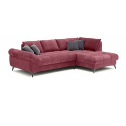 SOMETA Ecksofa Atlanta Stoff Rosso
