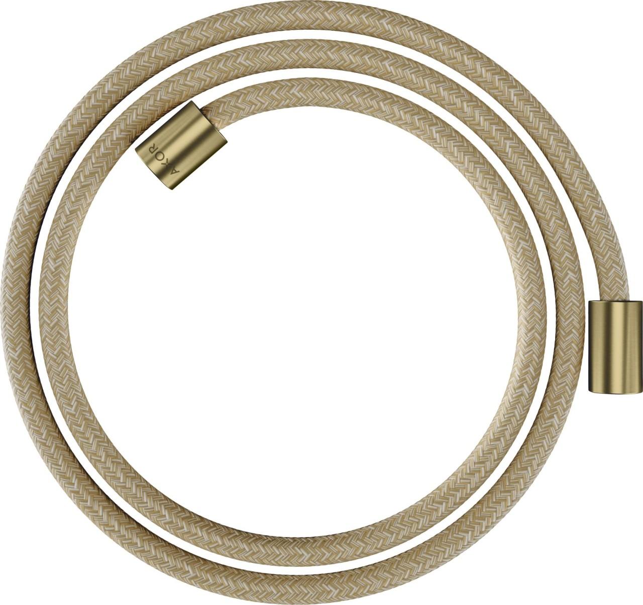 Hansgrohe Textilbrauseschlauch Axor 1600mm mit zylindrischen Muttern, brushed brass, 28261950 28261950