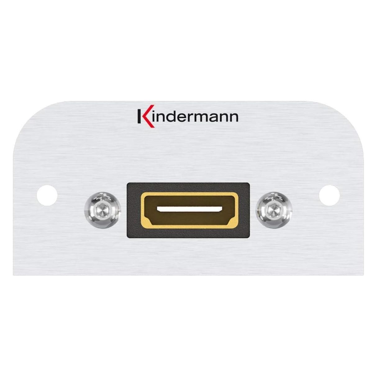 Kindermann HDMI with Ethernet Blende mit Kabel Bu/Bu 7441000542, 54x27mm (0.05 m) (7441000542)