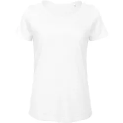 B&C Damen Bio Medium Fit T-Shirt Inspire Slub TW047 chic pure white XS