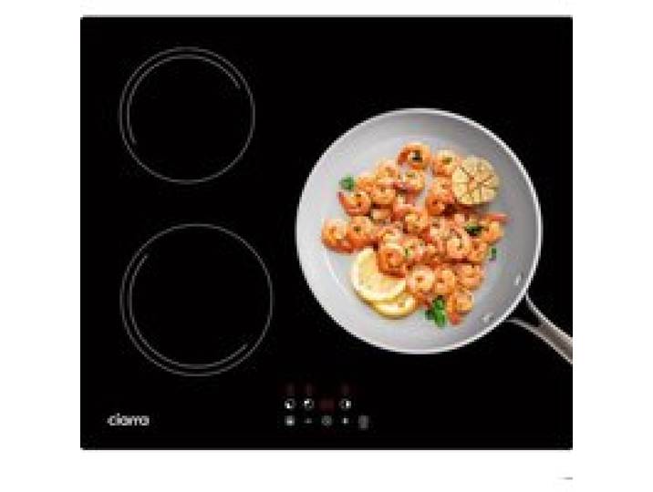 CIARRA Plaque à Induction 3 Foyers - 5600W - 99 Min - Touche Sensitive - Minuteur - Verrouillage - Table de cuisson 59cm