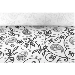 MONOUSO - Papiertischdecke Rolle "Kaschmir" Weiss 1,2x100m 37g (1 Stück)