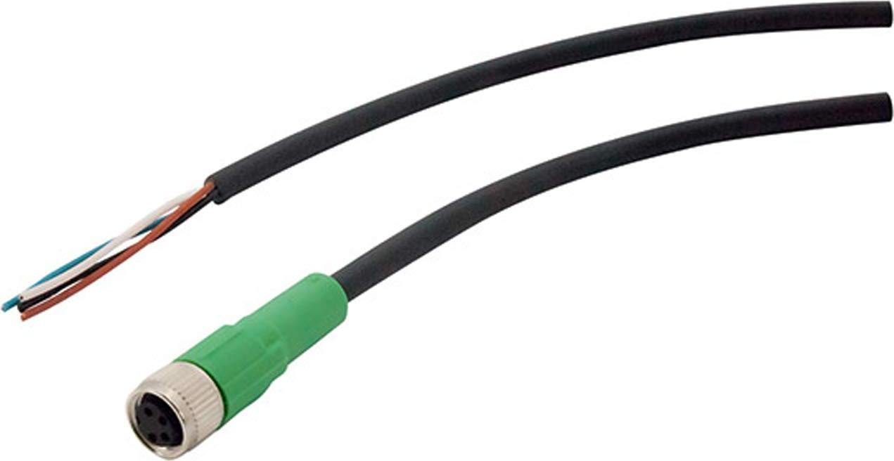 Phoenix Contact Phoenix 1681868 M8 connector kabel, 5 meter, Zwart-Groen