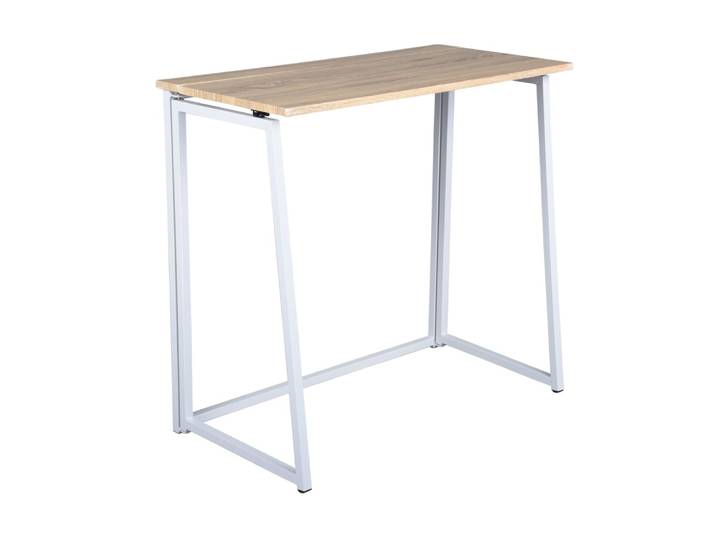Bureau d'ordinateur pliable, table de bureau 80x40x74cm, chêne