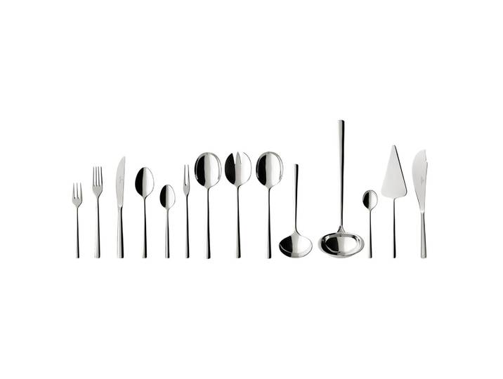 Besteck-Set VILLEROY & BOCH Tafelbesteck Piemont 70er Set silber , silber, Essbesteck-Sets, Besteck-Set