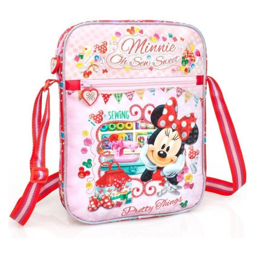 Disney Universal Premium Shoulder Bag for Girls Minnie Pretty Things 3D 33215 Pink (Minnie Pretty)