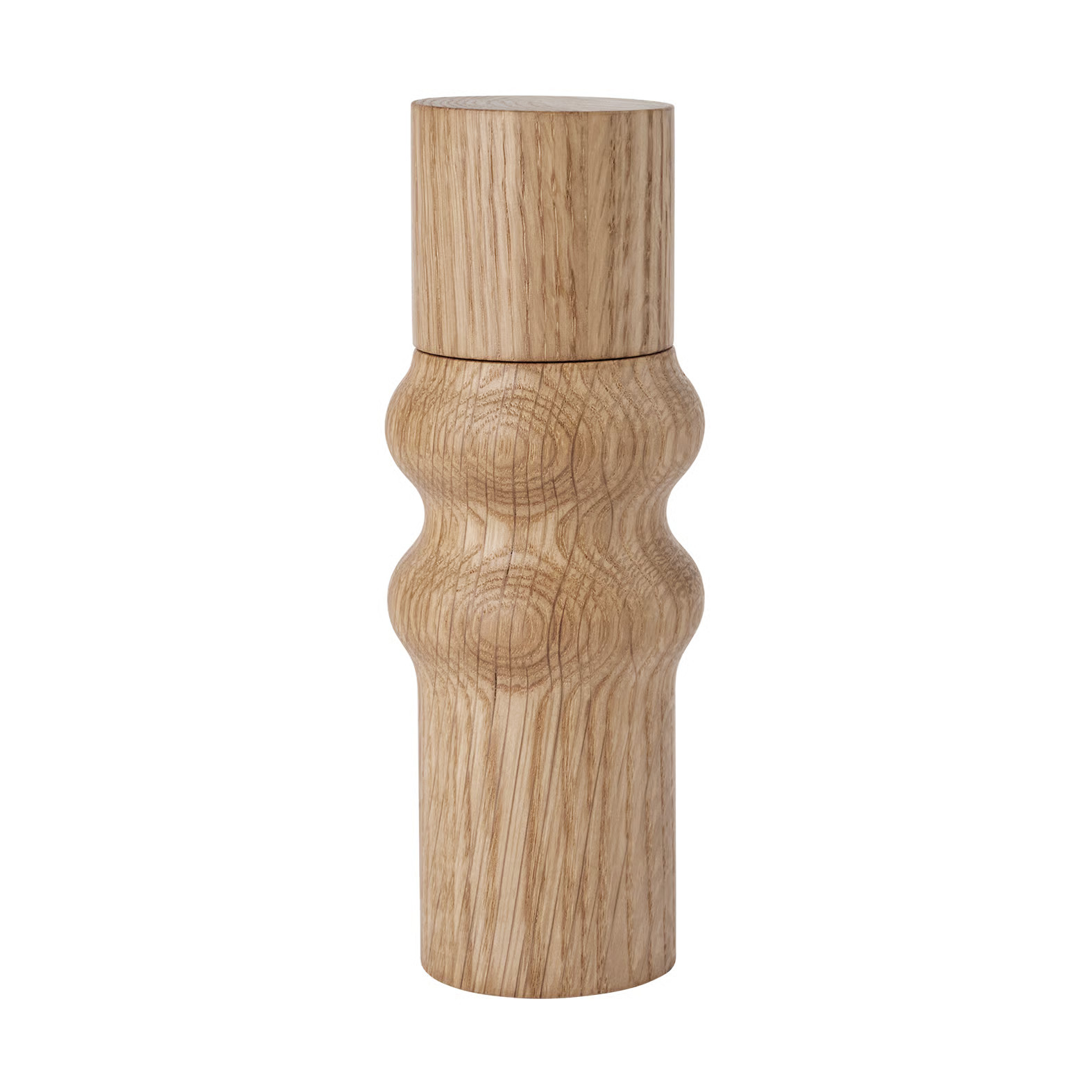 Broste Copenhagen Edgar zout- en pepermolen van geolied eikenhout - Natural - Hoogte: 20 cm