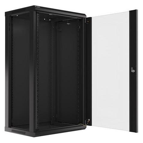Lanberg WF01-6422-10B Rack 22U Wandmontiertes Regal (22 HE, 19 Zoll Rack) (WF01-6422-10B)