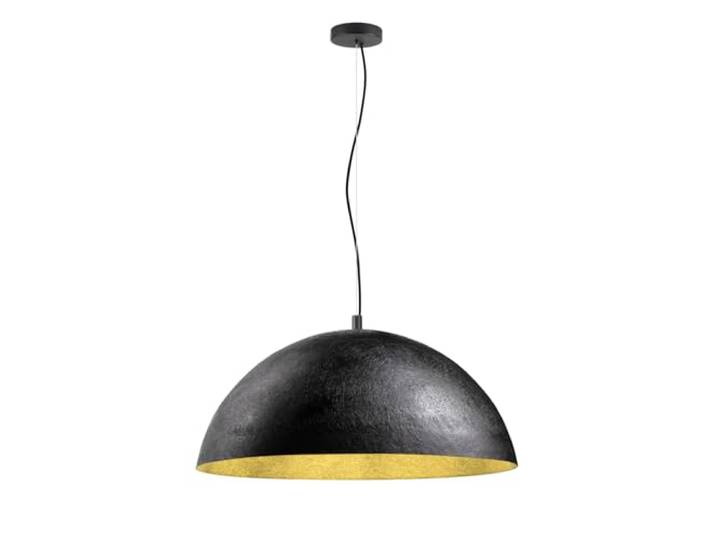 SLV FORCHINI 70 Pendelleuchte, Ø70 cm, E27, schwarz/gold, ohne Leuchtmittel, GFK-Korpus – ideal für Esszimmer, Küche, Gastronomie & Interior Design – warmes Licht durch goldene Reflektorfläche.