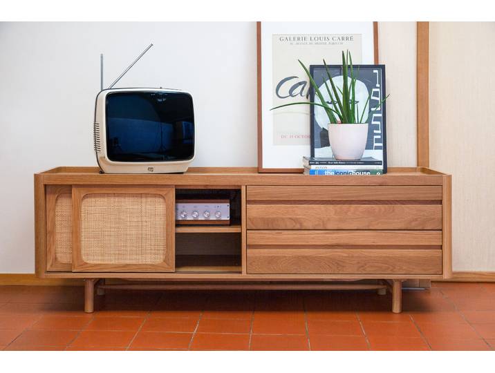 Meuble TV avec rangement Aarne