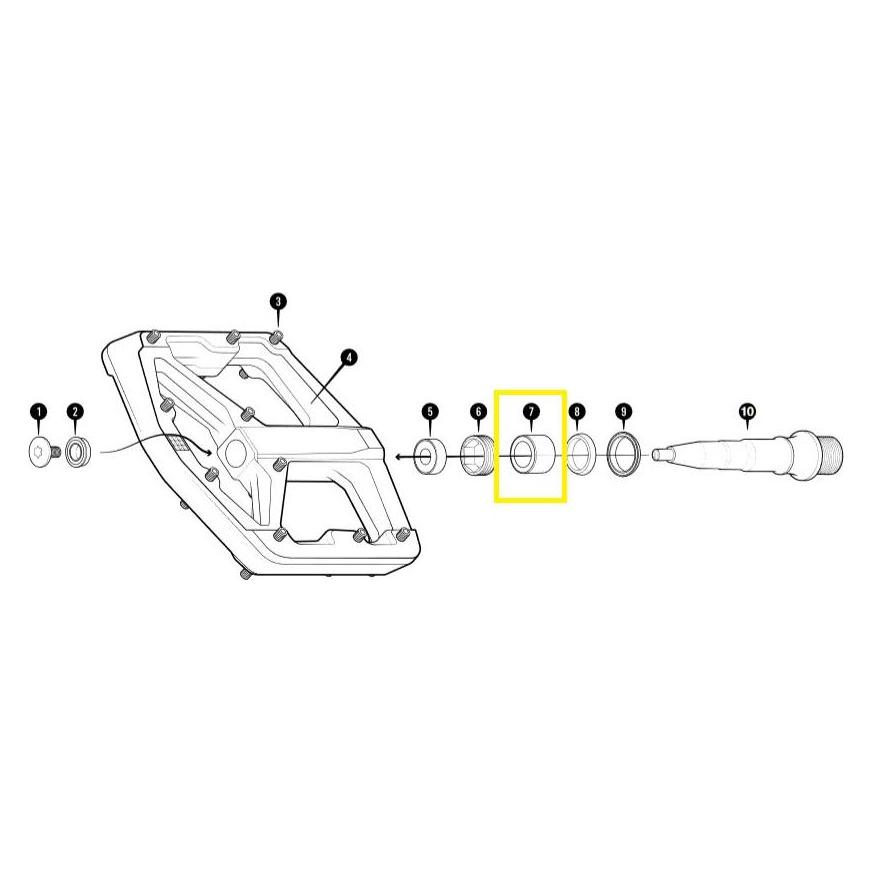 Crankbrothers Pedal Bearing, inneres Lager, Stamp V2, Level 2+3, Igus (40083604)