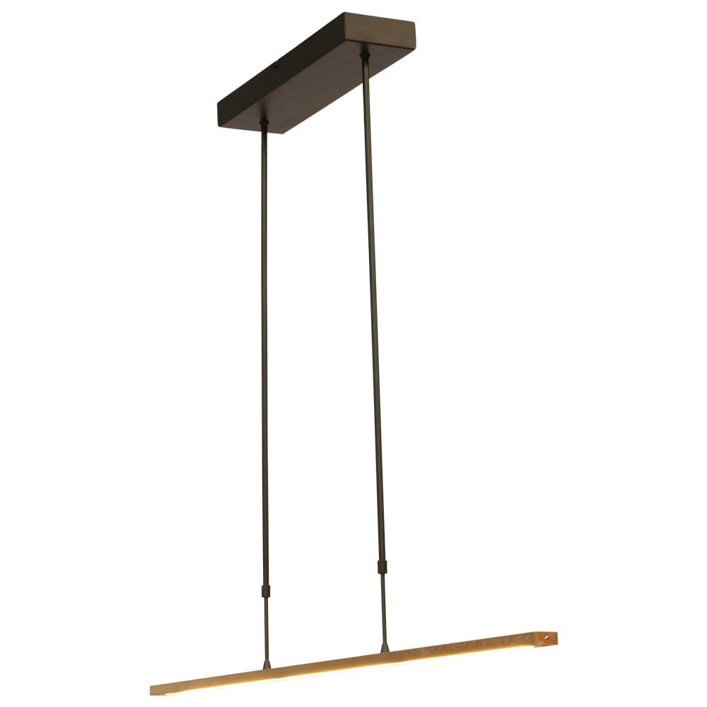 Masterlight Real 2 Hanglamp - Zwart en Goud - 100 cm