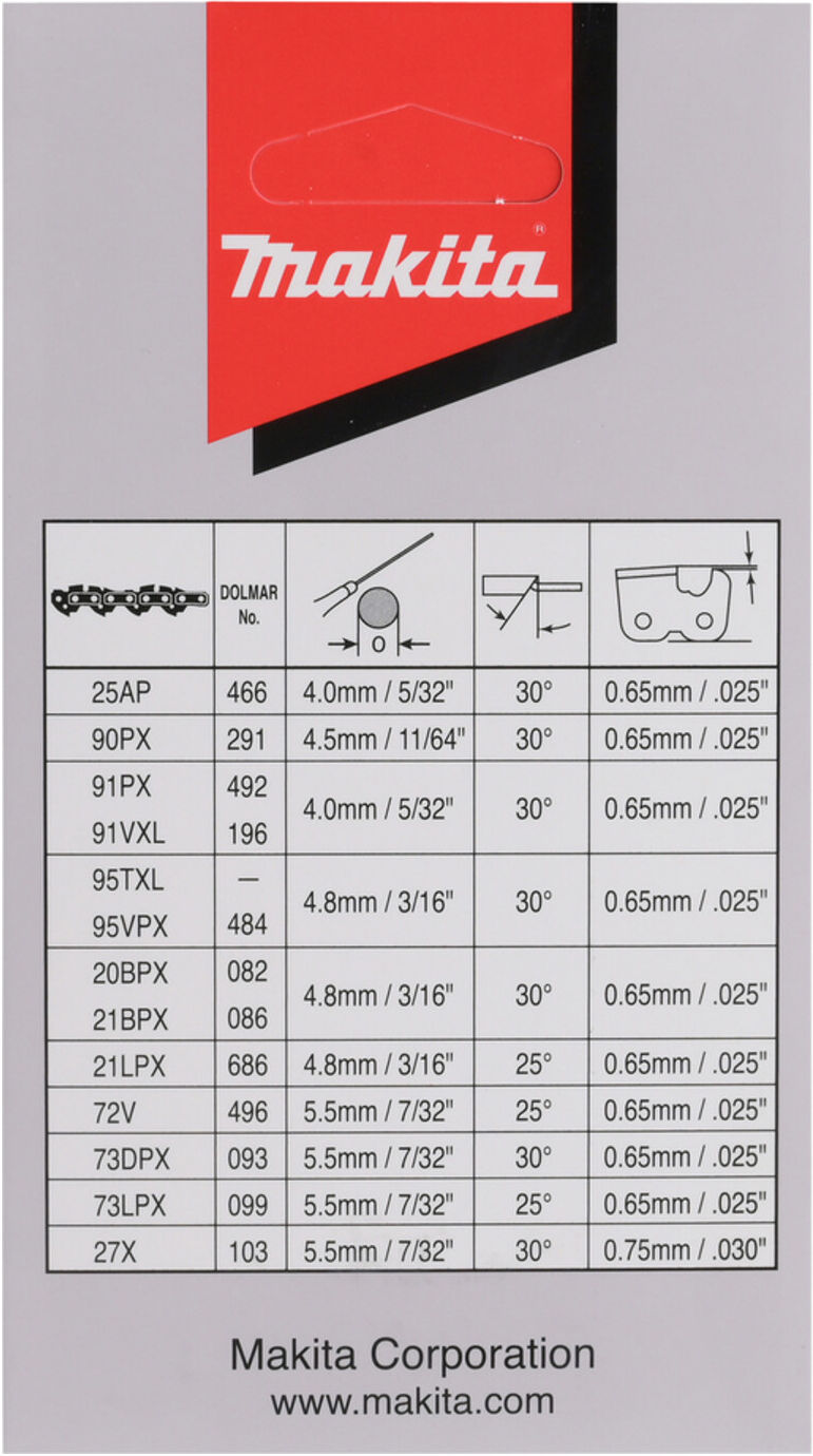 Makita Sägekette 45cm 1,1mm 70T (191X04-8)