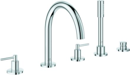 Grohe Atrio combinaison de baignoire 5 trous 29407000 avec poignée à levier, chromé