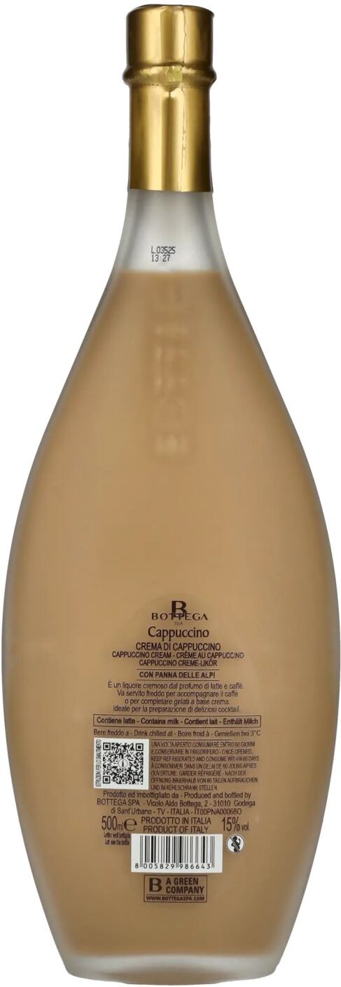 Bottega Crema di CAPPUCCINO Cream Liqueur 15% Vol. 0,5l