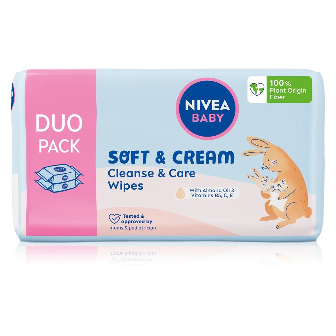 Nivea Baby Soft&Cream Wet Wipes 2X57 pcs. (42932809)