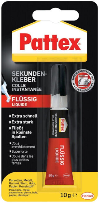 Pattex Colle cyanoacrylate Blitz PSK3C 10g pour céramique/porcelaine pour bois/cuir ; Henkel (PSK3C)
