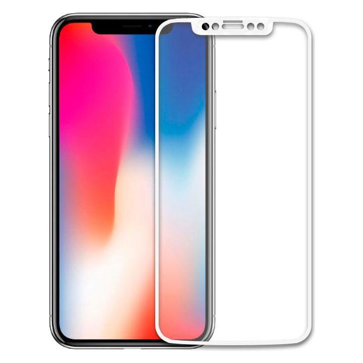 Evelatus iPhone X 3D White (1 Stk., Apple iPhone X, Apple iPhone XS) (eve977989)