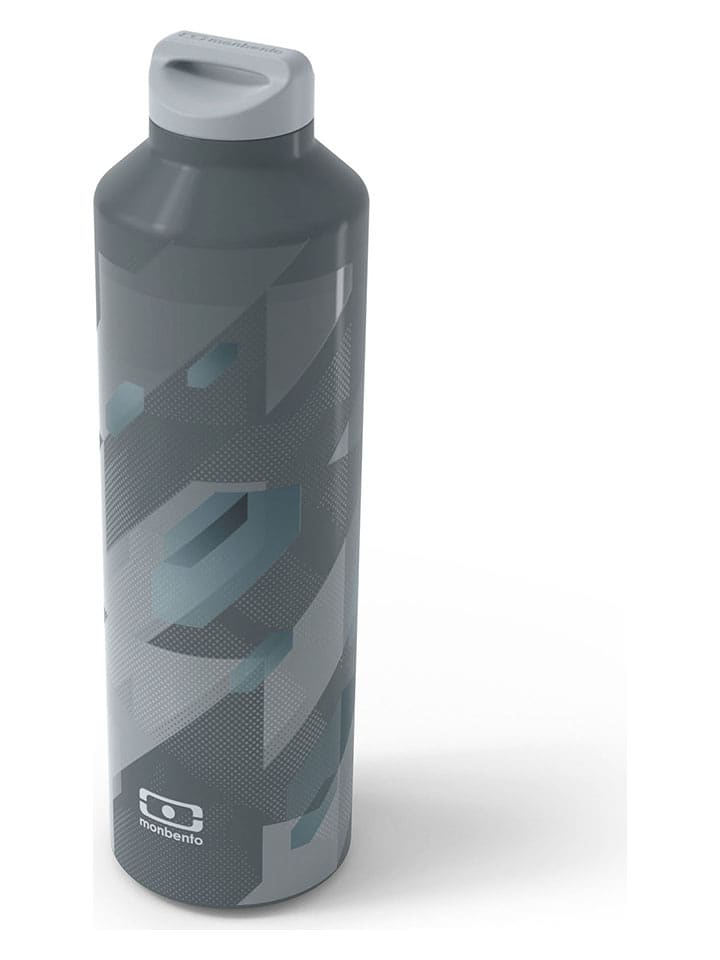 Monbento Isolierflasche "Graphic" in Grau - 500 ml - onesize