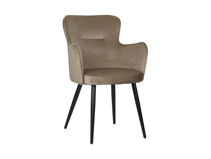 Armlehnstuhl „Wing“ Samt Sand Global Interiors