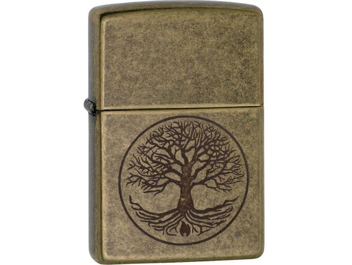 Zippo The Tree of Life Antique Brass Aansteker