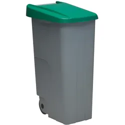 DENOX Geschlossener Abfallbehälter Recyclo 110 Liter. Farbe Grün.