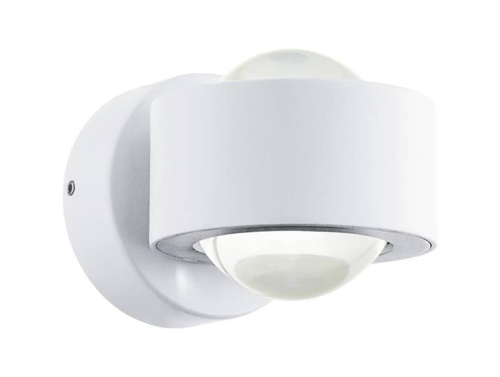 Eglo Wandlampe aussen Treviolo Weiss Aluguss B 12 cm IP44 - LED - Wandlampe aussen- LED Energiesparlampe
