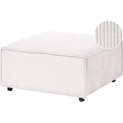 OTTOMANE Cord Cremeweiß Ardal
