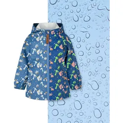 Sterntaler Regenjacke mit Kapuze Baustelle Farbwechsel, blau | mehrfarbig, 98