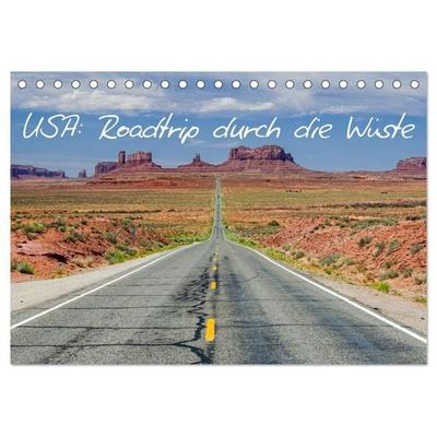 USA: Roadtrip durch die Wüste (Tischkalender 2026 DIN A5 quer), CALVENDO Monatskalender