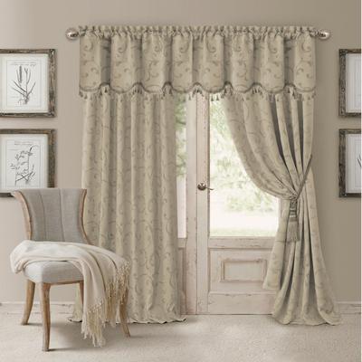 Threadmade Mia Jacquard Blackout Curtain Panel