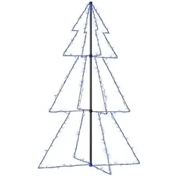 vidaXL Weihnachtsbaum in Kegelform 200 LEDs Indoor Outdoor 98x150 cm