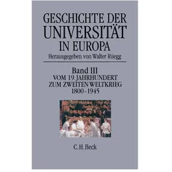 Geschichte der Universität in Europa / Geschichte der Universität in Europa Bd. III: Vom 19. Jahrhun, Fachbücher