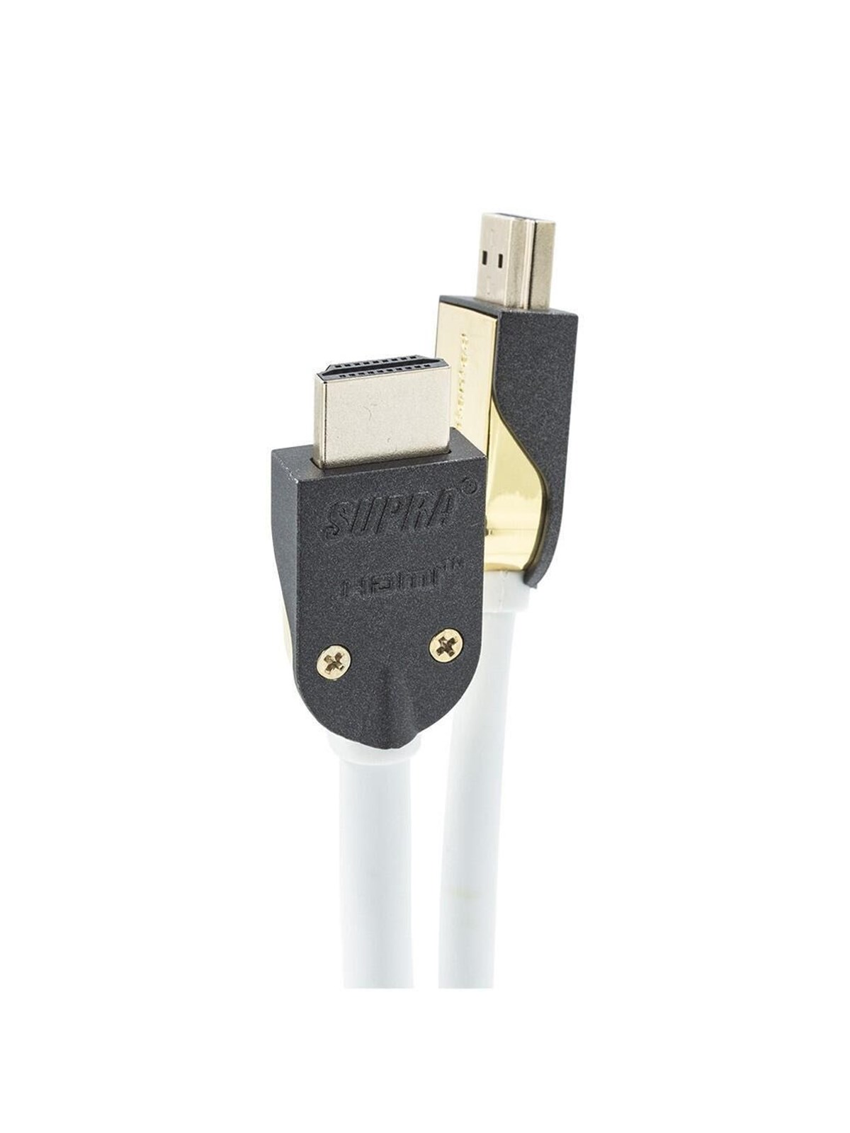 Supra HDMI 2.1 - 5m - Weiß - 8K - Kabel mit abnehmbarem Steckergehäuse