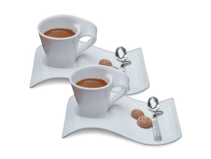 Villeroy & Boch New Wave Geschirr Espresso Mug Set of 2 8 inches weiß
