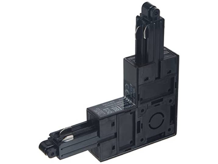 SLV système monophasé Connecteur d'angle pour rail monophasé T.B.T/noir